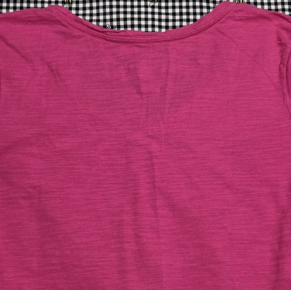 Women's Hanes Pink Short Sleeve Tee - Picture 7 of 16